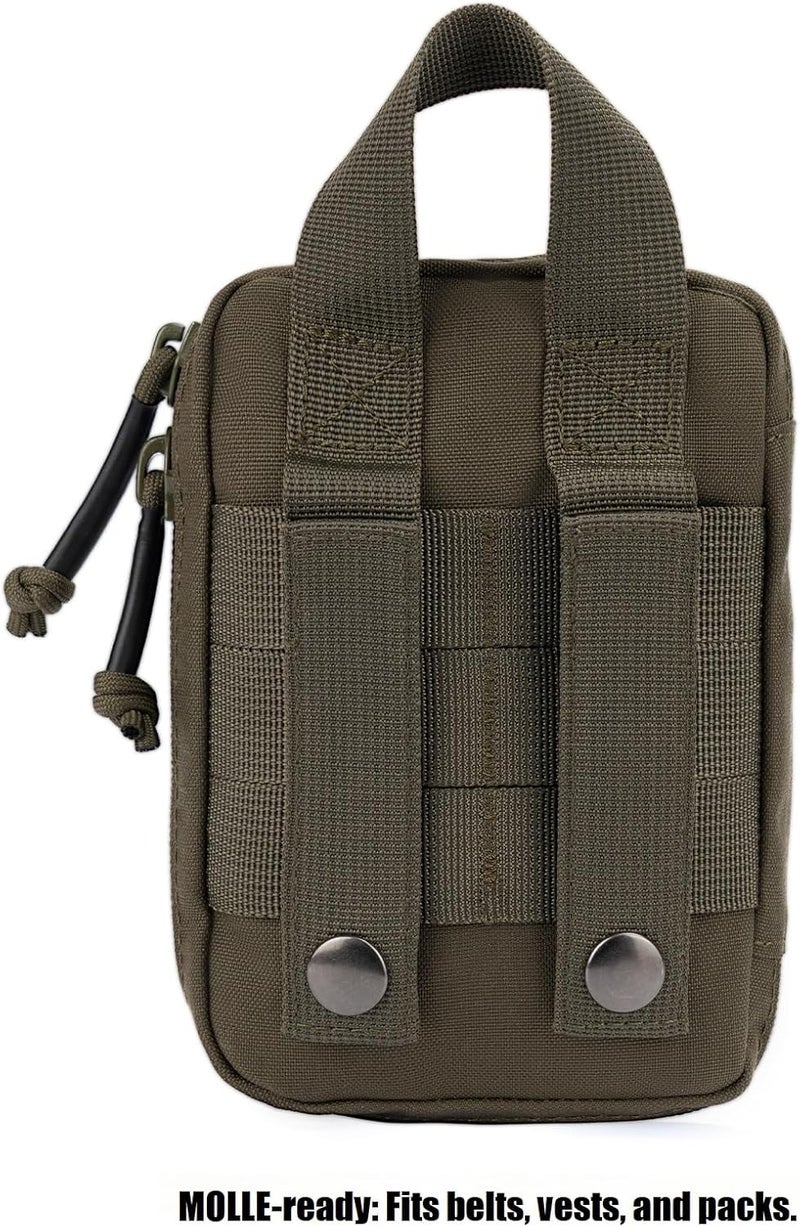 Dotacty Mini Pocket Organizer for Men EDC Gear Storage Pouch Belt/MOLLE-Compatible 6" x 4" x 1.5" Micro Nylon Bag for Multitools Flashlight Knife Pen Field Notebook Tactical Survival Outdoor Gadget - Image 4